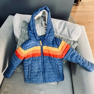 Cat and Jack retro rainbow puffer